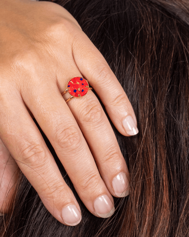 Bague Luna double