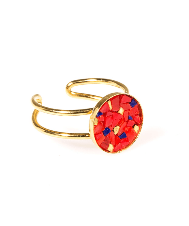 Bague Luna double