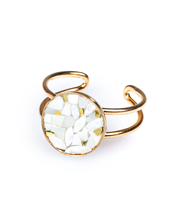 Bague Luna double