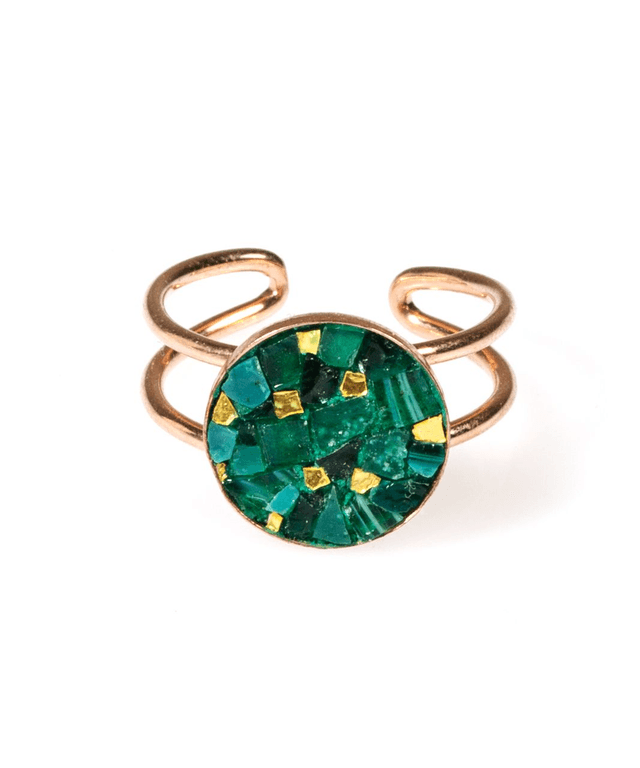 Bague Luna double